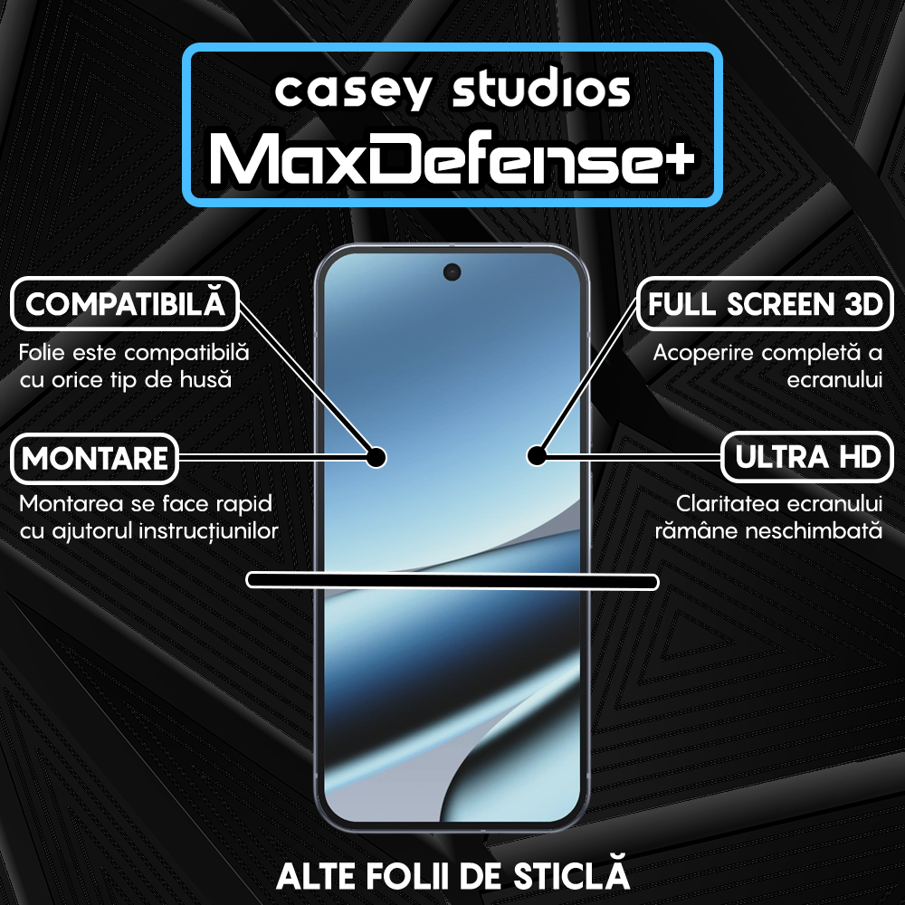 MaxDefense+ Glass Film - Google Pixel 10 Pro XL - Black