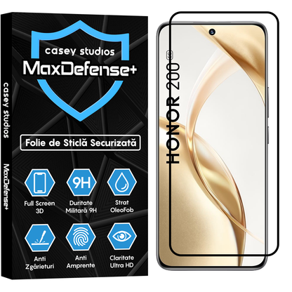 MaxDefense+ Glass Film - Honor 200 - Black