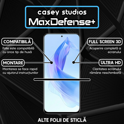 MaxDefense+ Glass Screen Protector - Honor 90 Lite - Black