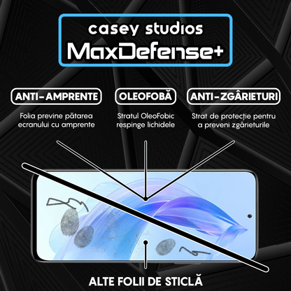 MaxDefense+ Glass Screen Protector - Honor 90 Lite - Black
