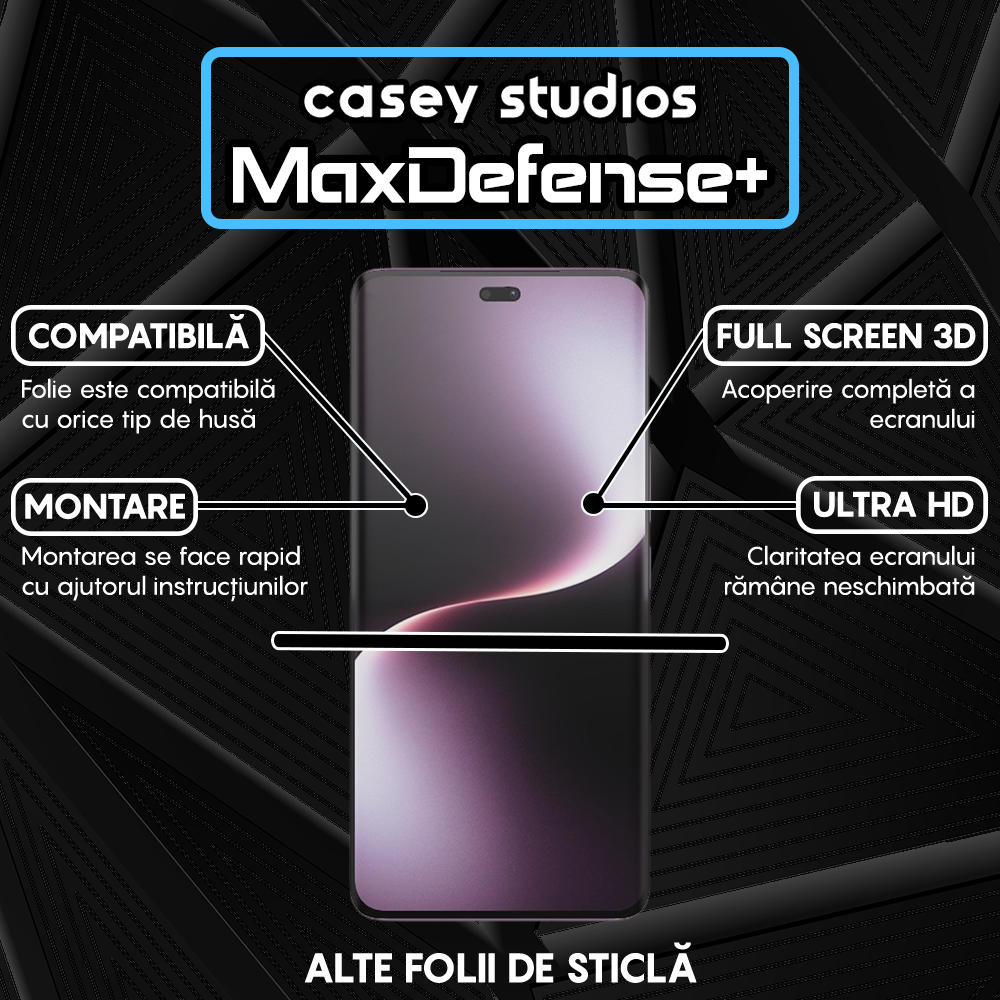 MaxDefense+ Glass Film - Honor Magic 7 Lite - Black