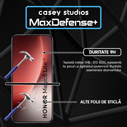 Folie Sticla MaxDefense+ - HONOR Magic 8 Lite - Negru