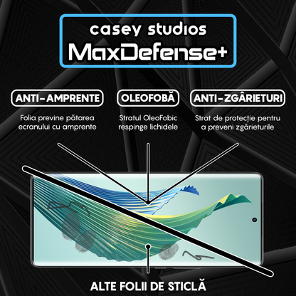 Folie Sticla MaxDefense+ - Honor Magic 5 Lite - Negru