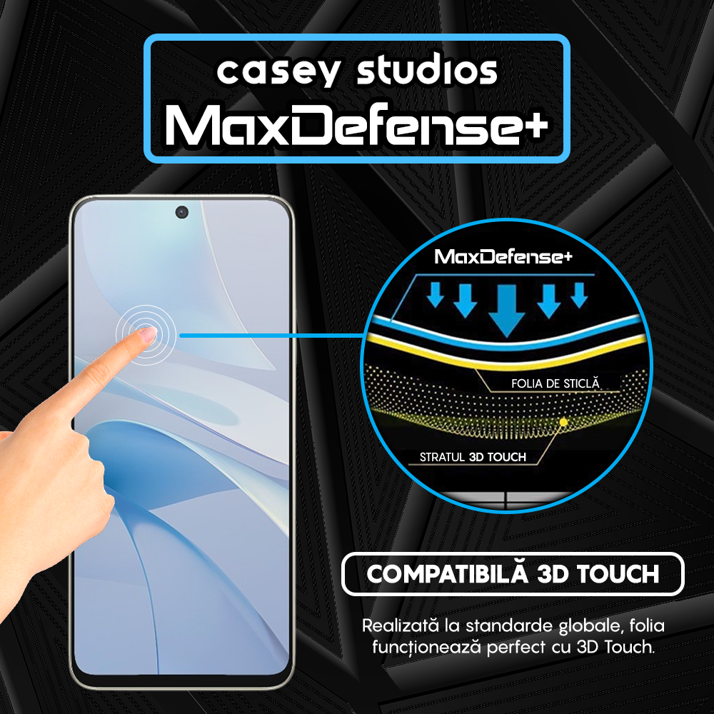 MaxDefense+ Tempered Glass - Huawei nova 13i - Black