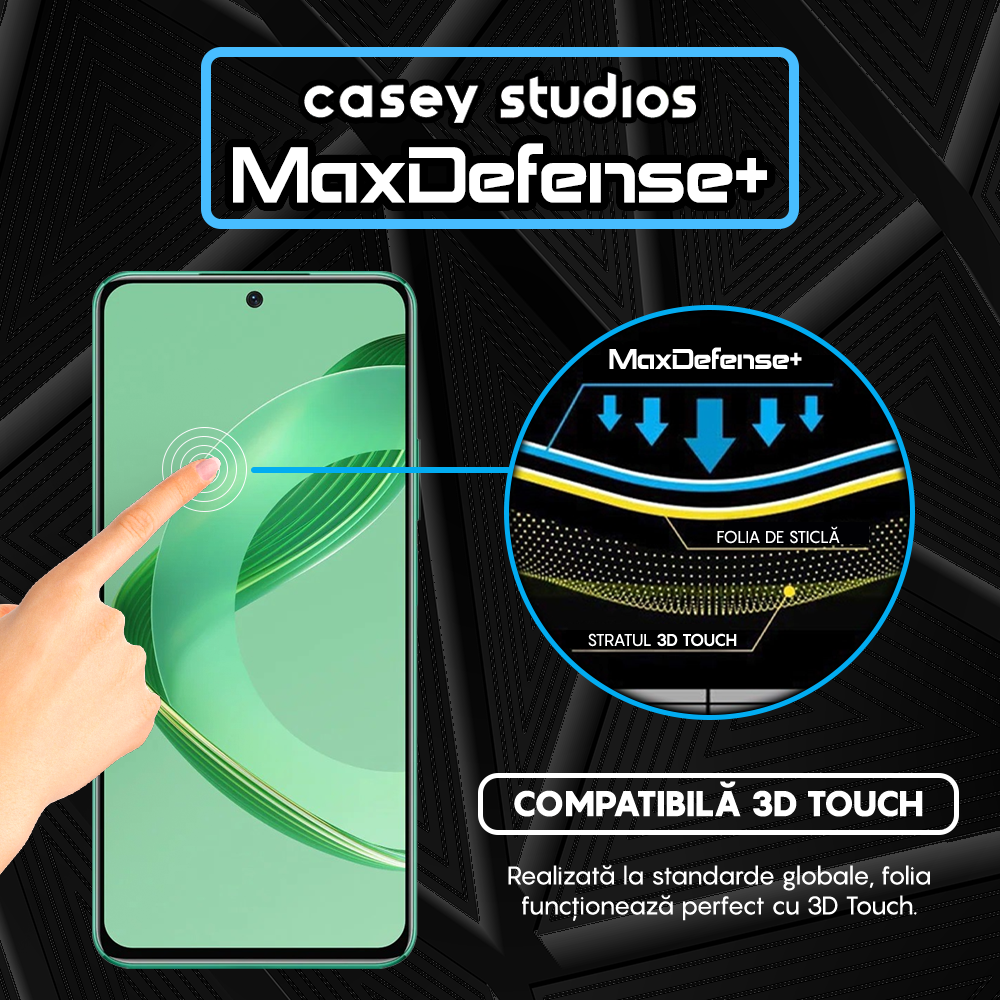 Glass Screen Protector MaxDefense+ - Huawei nova 12 - Black