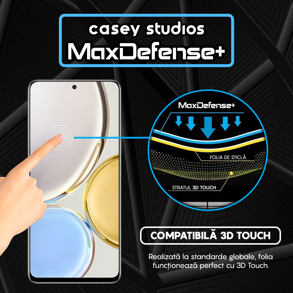 MaxDefense+ Tempered Glass - Honor Magic 4 Lite 5G - Black