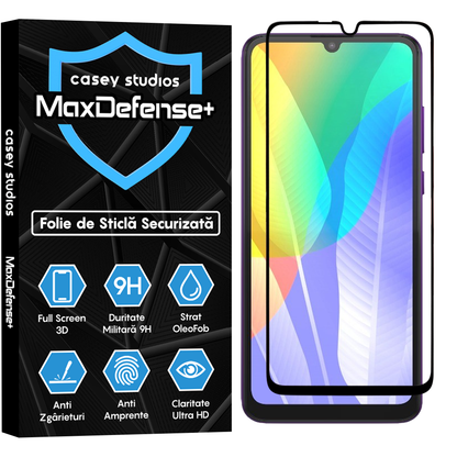 MaxDefense+ Glass Film - Huawei Honor 9A/Huawei Y6p - Black