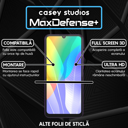 MaxDefense+ Glass Film - Huawei Honor 9A/Huawei Y6p - Black