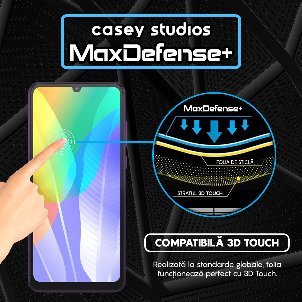 MaxDefense+ Glass Film - Huawei Honor 9A/Huawei Y6p - Black