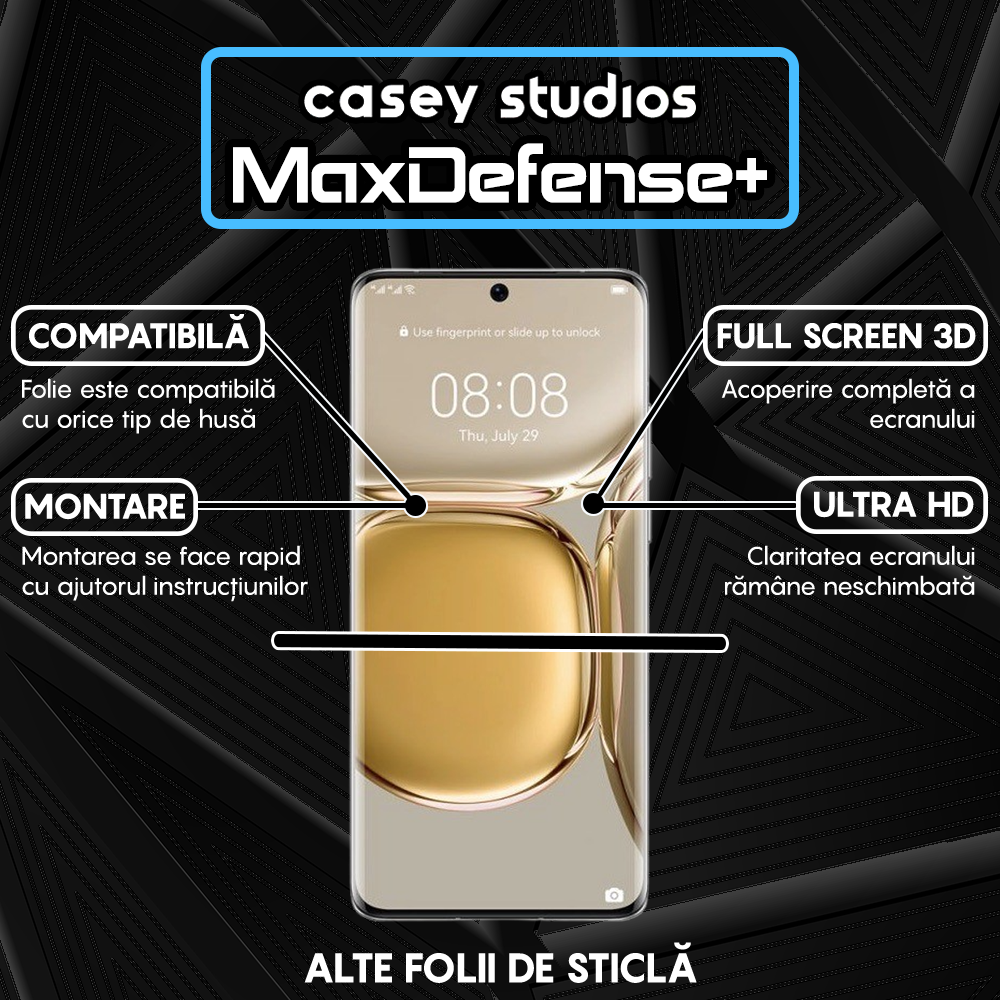 MaxDefense+ Glass Film - Huawei P50 Pro - Black