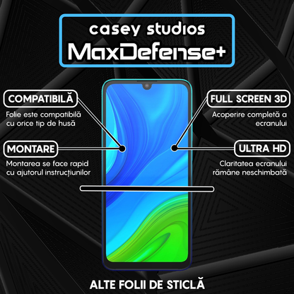 Folie Sticla MaxDefense+ - Huawei P Smart 2020 - Negru