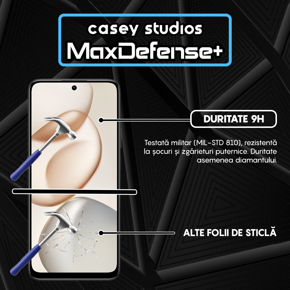 MaxDefense+ Glass Film - Honor X7d - Black