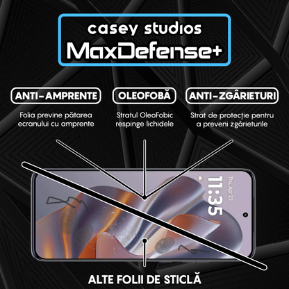 Folie Sticla MaxDefense+ - motorola edge 60 neo - Negru