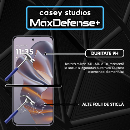 Folie Sticla MaxDefense+ - motorola edge 60 neo - Negru