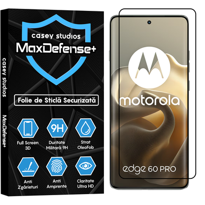 MaxDefense+ Glass Film - motorola edge 60 Pro - Black
