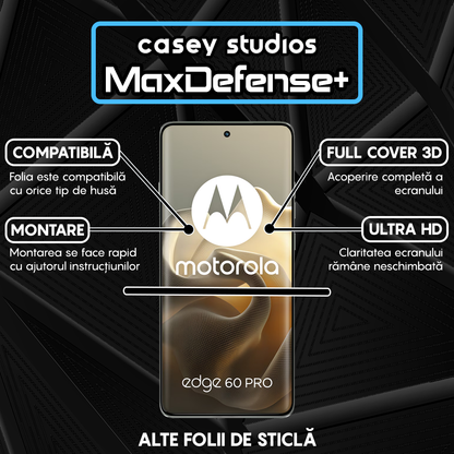 MaxDefense+ Glass Film - motorola edge 60 Pro - Black