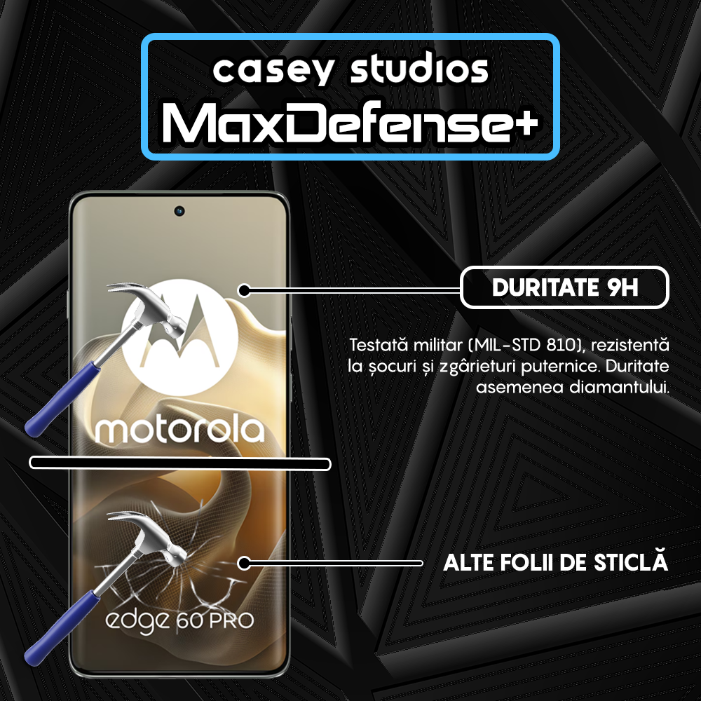 MaxDefense+ Glass Film - motorola edge 60 Pro - Black