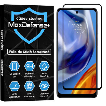 MaxDefense+ Glass Film - Motorola Moto E32/Moto E32s - Black