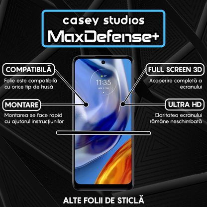 MaxDefense+ Glass Film - Motorola Moto E32/Moto E32s - Black