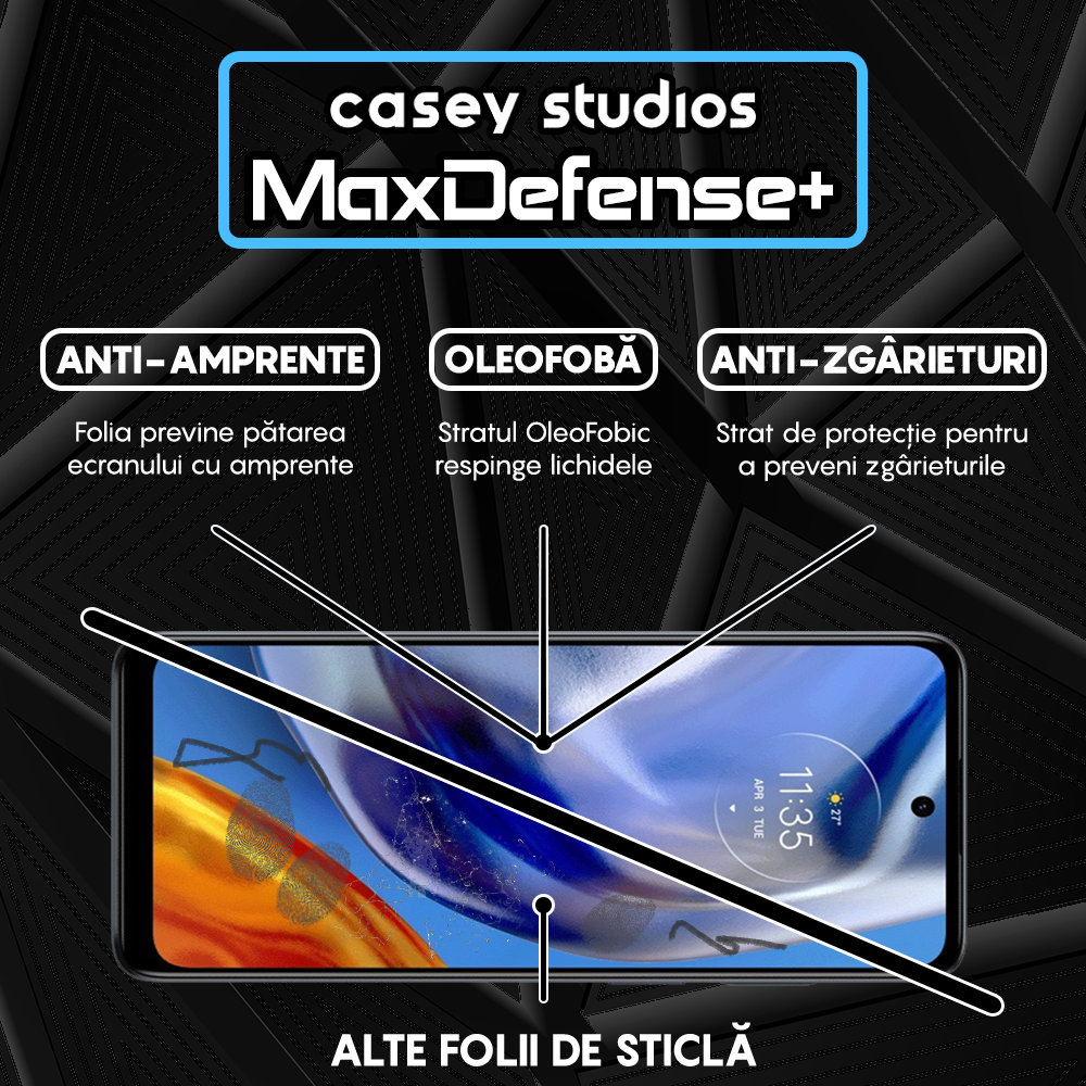 MaxDefense+ Glass Film - Motorola Moto E32/Moto E32s - Black