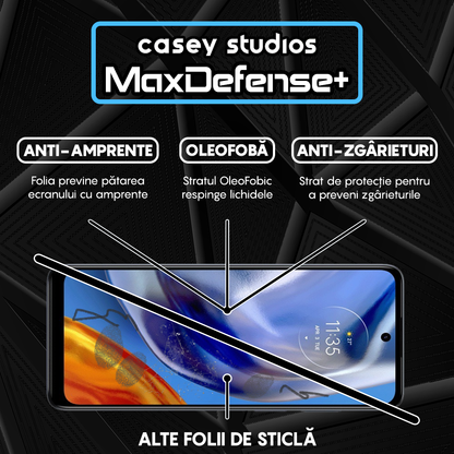 MaxDefense+ Glass Film - Motorola Moto E32/Moto E32s - Black