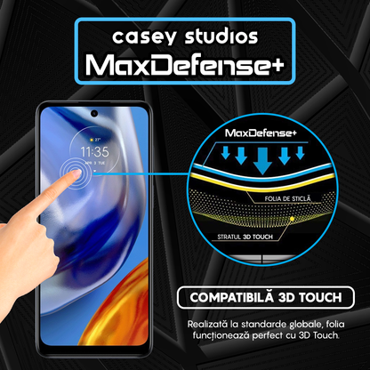 MaxDefense+ Glass Film - Motorola Moto E32/Moto E32s - Black