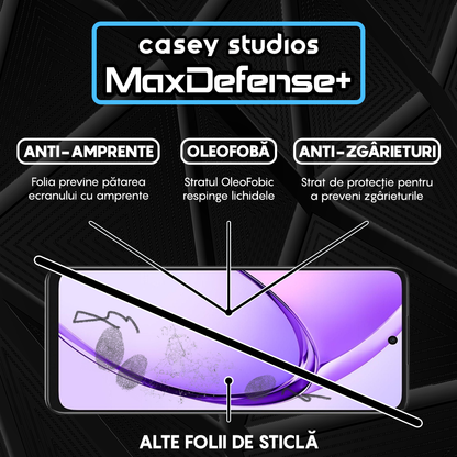 MaxDefense+ Glass Film - Oppo A3 - Black