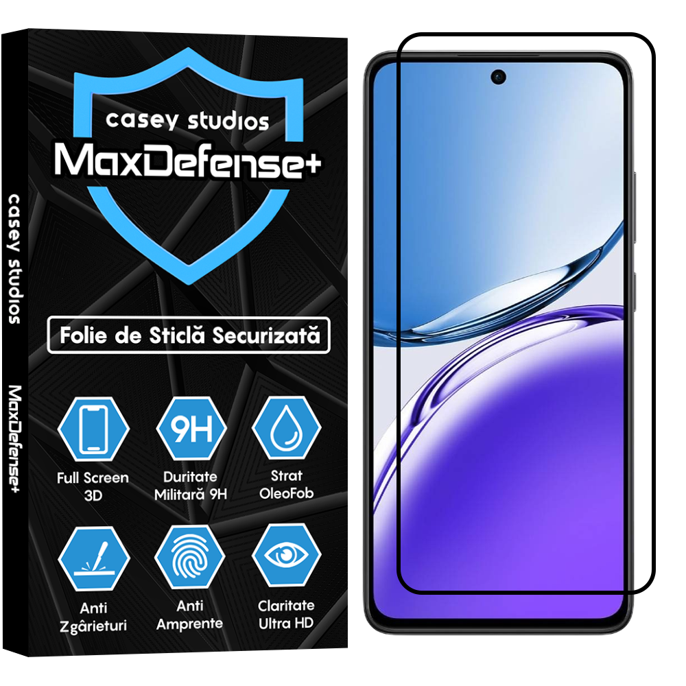 MaxDefense+ Glass Film - Oppo Reno12 - Black