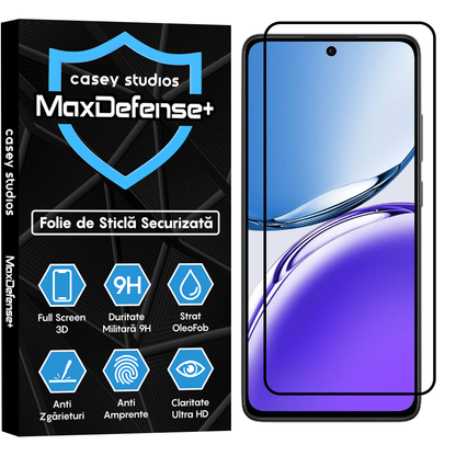 MaxDefense+ Glass Film - Oppo Reno12 - Black
