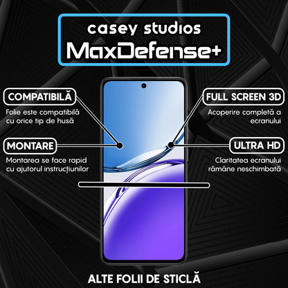 MaxDefense+ Glass Film - Oppo Reno12 - Black