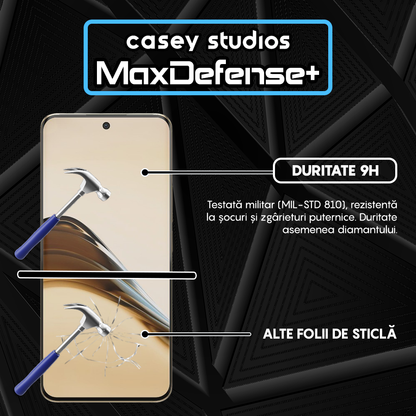 Folie Sticla MaxDefense+ - Realme 13 Pro Plus - Negru