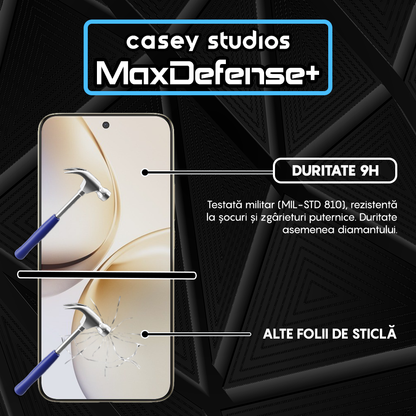Folie Sticla MaxDefense+ - Realme 14 Pro+ - Negru