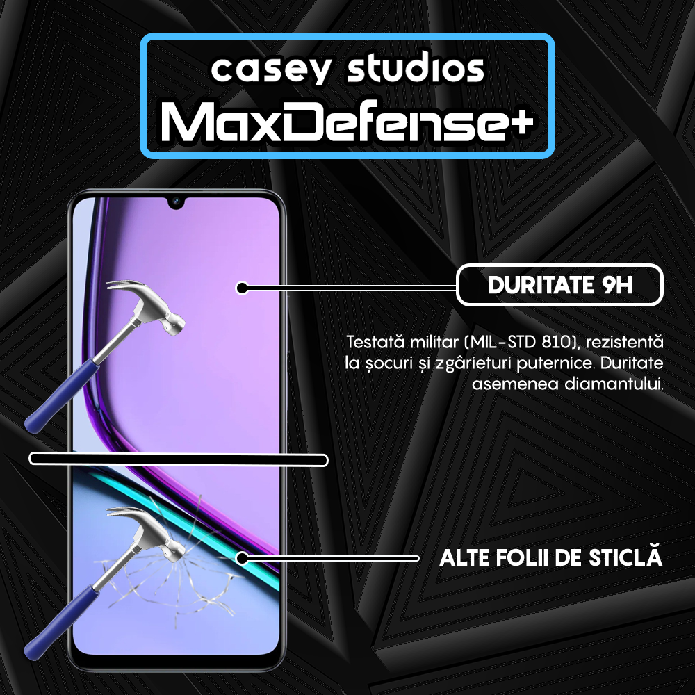 MaxDefense+ Glass Film - Realme Narzo N61 - Black
