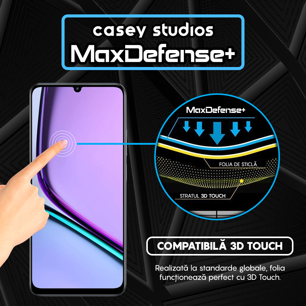 MaxDefense+ Glass Film - Realme Narzo N61 - Black