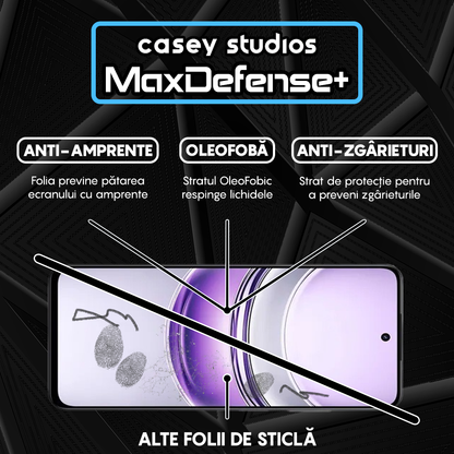 MaxDefense+ Glass Screen Protector - Realme V60 - Black
