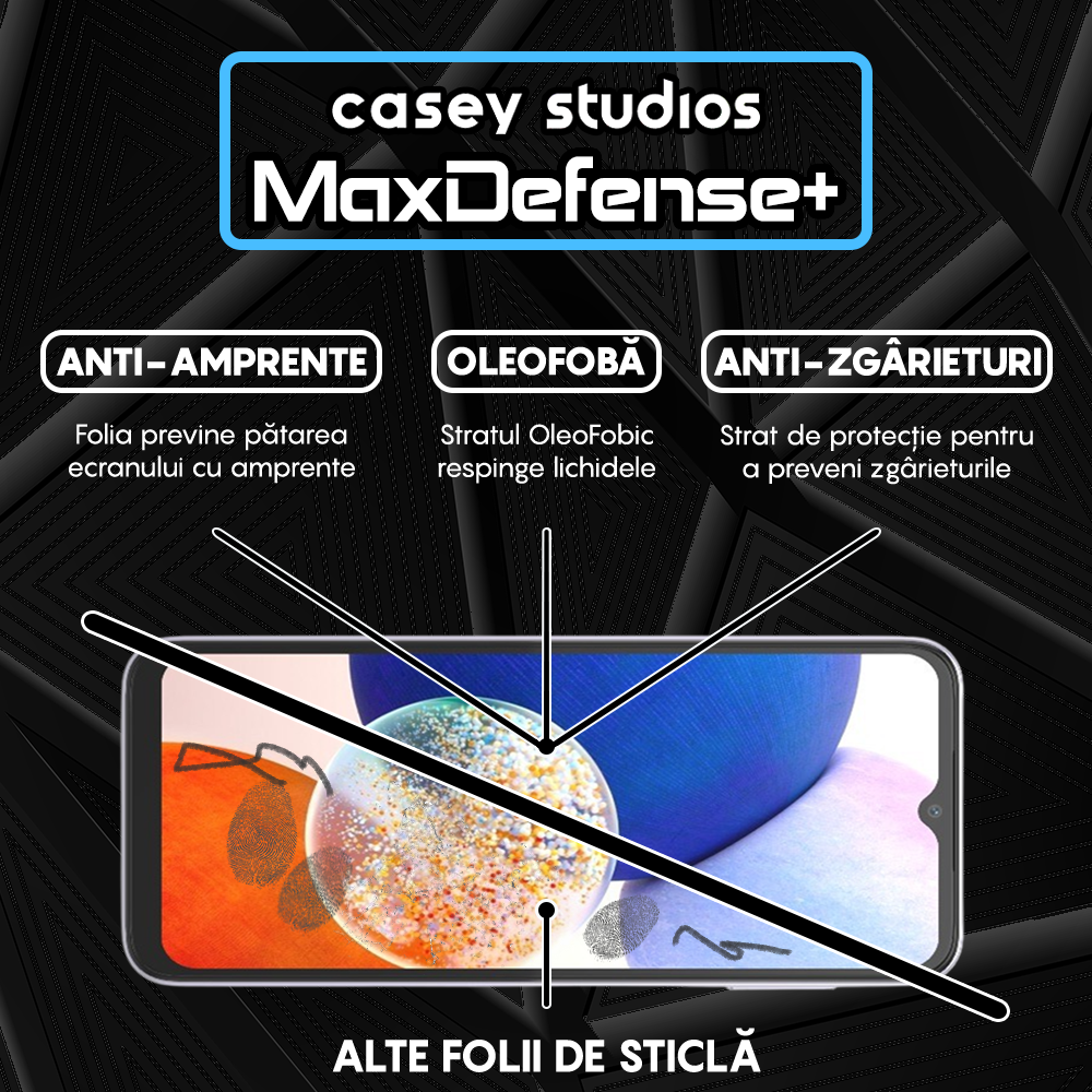 MaxDefense+ Glass Film - Samsung Galaxy A14 5G - Black