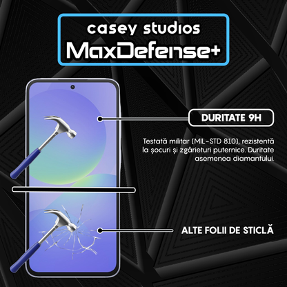 MaxDefense+ Tempered Glass - Samsung Galaxy A36 - Black