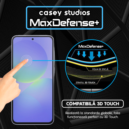 MaxDefense+ Tempered Glass - Samsung Galaxy A36 - Black
