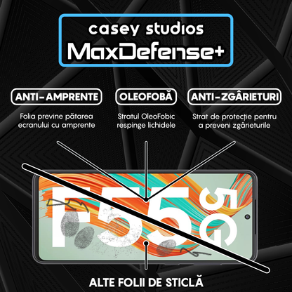 MaxDefense+ Glass Film - Samsung Galaxy F55 - Black