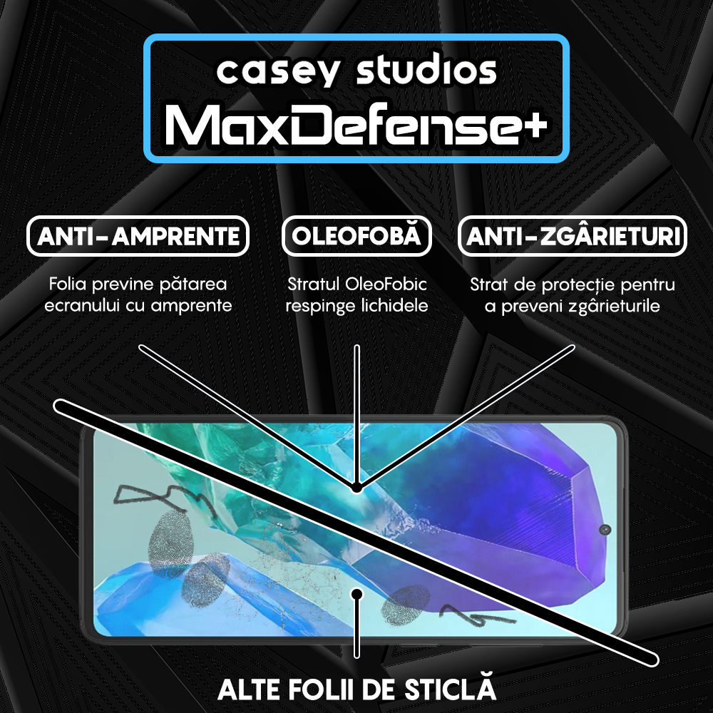MaxDefense+ Glass Film - Samsung Galaxy M55 - Black