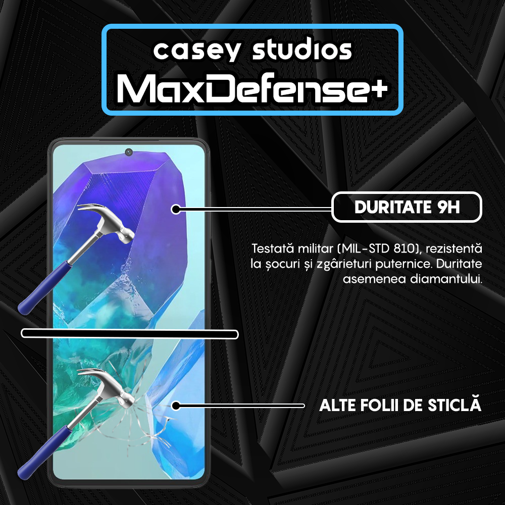 MaxDefense+ Glass Film - Samsung Galaxy M55 - Black