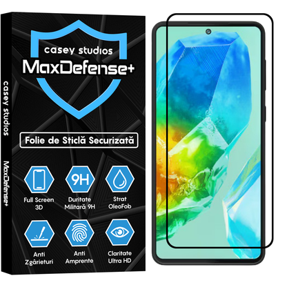 MaxDefense+ Glass Film - Samsung Galaxy M55s - Black