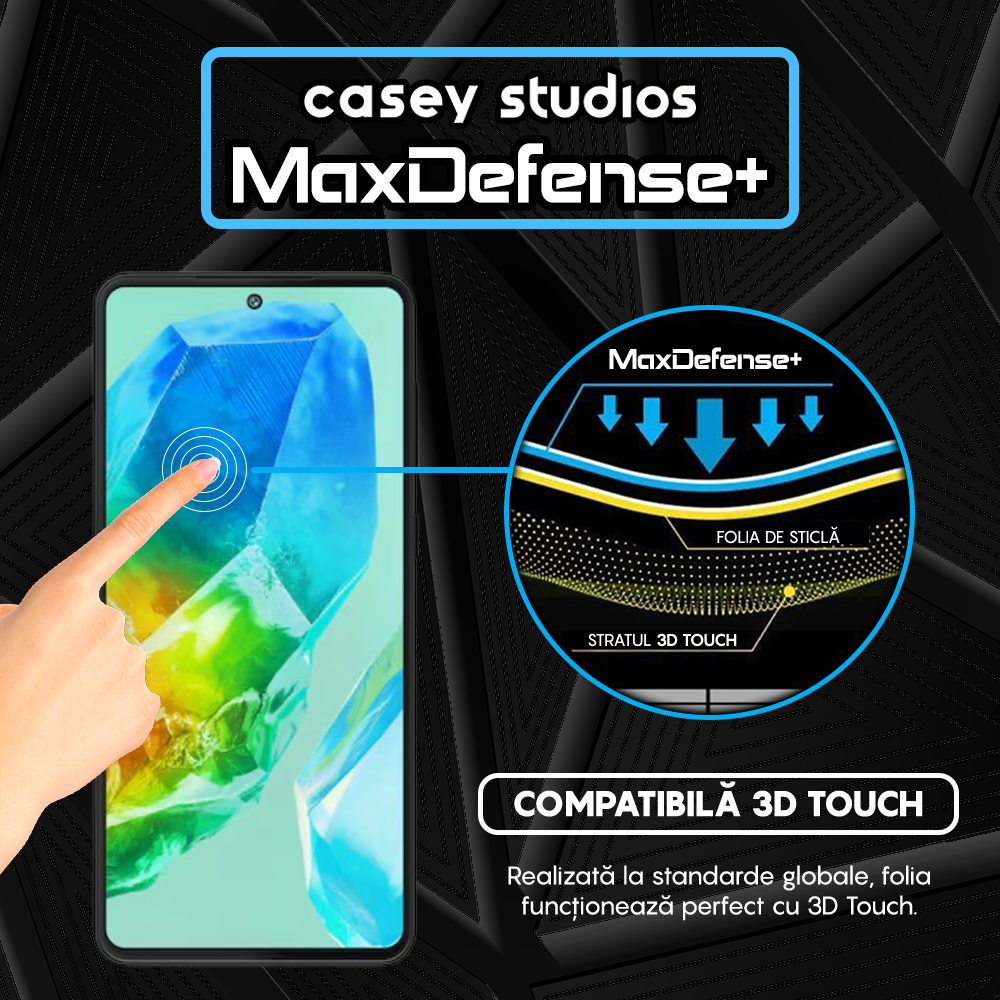 MaxDefense+ Glass Film - Samsung Galaxy M55s - Black