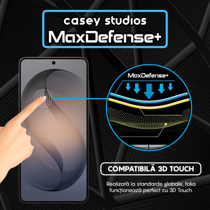 Folie Sticla MaxDefense+ - Samsung Galaxy S26 Plus - Negru