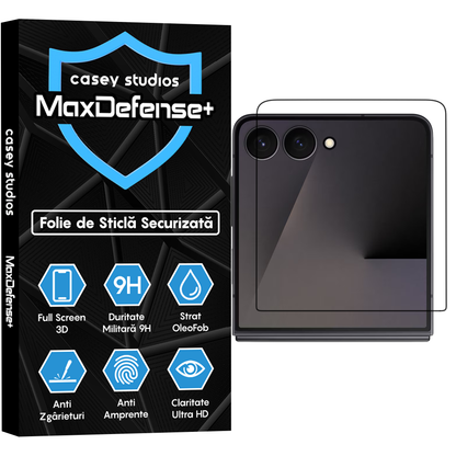MaxDefense+ Glass Film - Samsung Galaxy Z Flip7 - Black