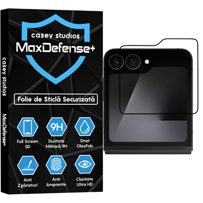 MaxDefense+ Glass Film - Samsung Galaxy Z Flip7 FE - Black