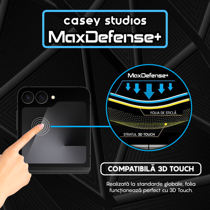 MaxDefense+ Glass Film - Samsung Galaxy Z Flip7 FE - Black
