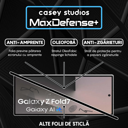 MaxDefense+ Glass Film - Samsung Galaxy Z Fold7 - Black