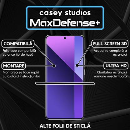 MaxDefense+ Tempered Glass - Xiaomi 13 Pro - Black