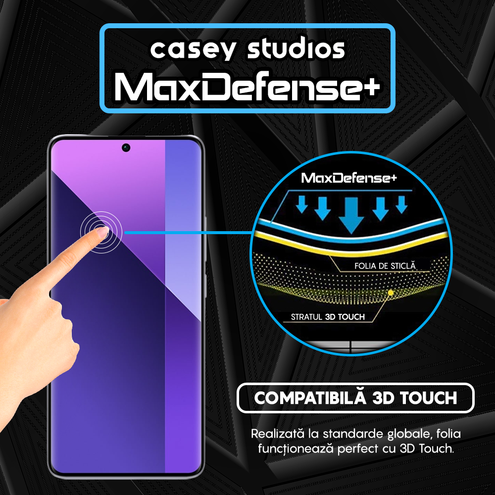 MaxDefense+ Tempered Glass - Xiaomi 13 Pro - Black